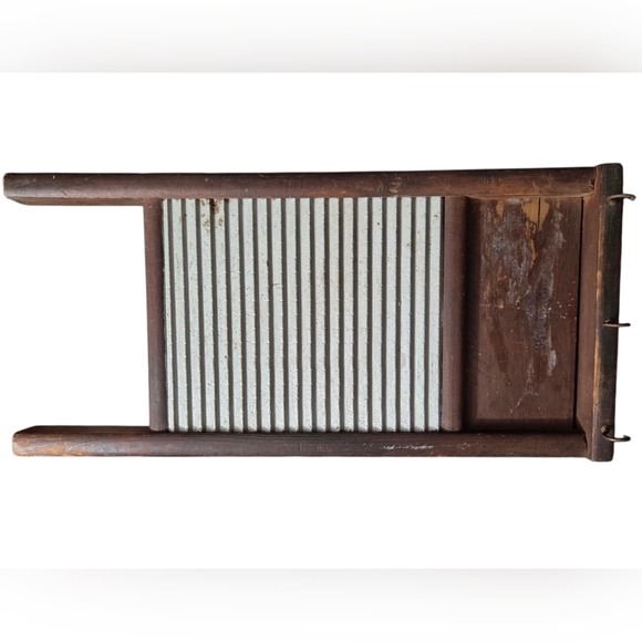 Vintage Kitchen Washboard W/ Hooks - Picture 2 of 4